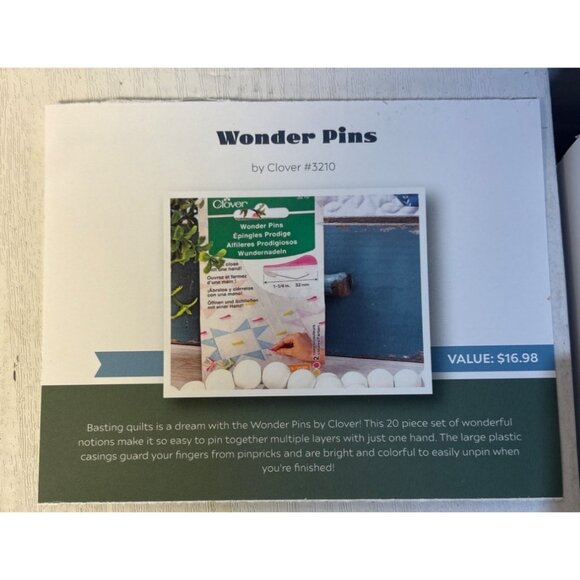 Flatter Smoothing Spray Wild Mint Clover Wonder Pins Block Pattern Olaf Rotary - Picture 3 of 8